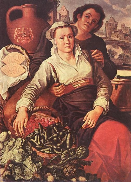 Market Scene by Joachim Beuckelaer